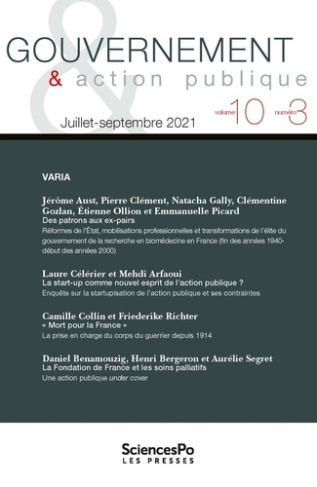 Gouvernement & action publique Volume 10 N° 3, juillet-septembre 2021