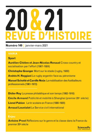 20 & 21 N° 149, janvier-mars 2021 : Varia