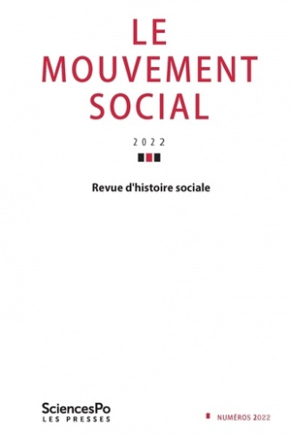 Le mouvement social N° 278, janvier-mars 2022 : Restrictions de la Grande Guerre ; Les limites de l'