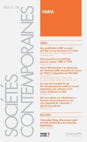 Sociétés contemporaines N° 128, 2022 : Varia