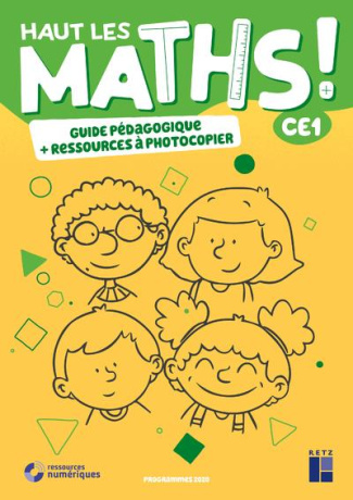Hauts les maths ! CE1. Pack en 2 volumes : Guide pédagogique   Ressources à photocopier, Edition 202
