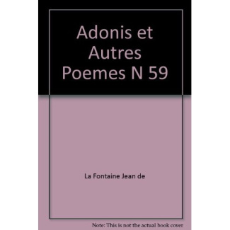 Adonis et autres poèmes
