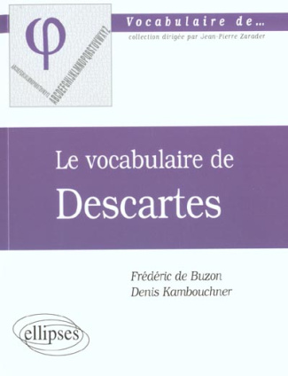 Le vocabulaire de Descartes