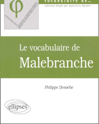 Le vocabulaire de Malebranche