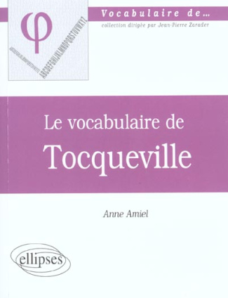 Le vocabulaire de Tocqueville