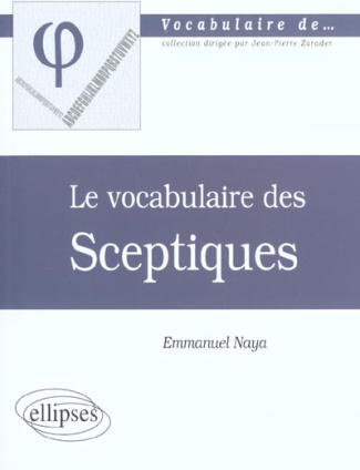 Le vocabulaire des Sceptiques