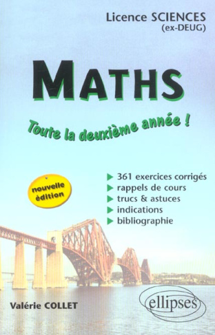 Maths Licences sciences. 2ème année
