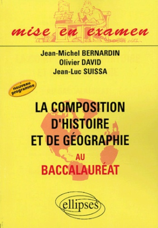 La composition d'Histoire et de Géographie au baccalauréat