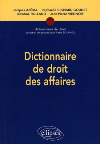 Dictionnaire de droit des affaires