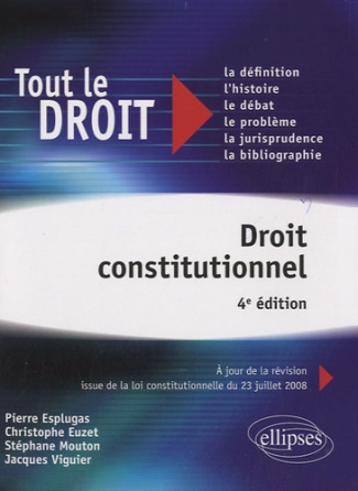 Droit constitutionnel. 4e édition