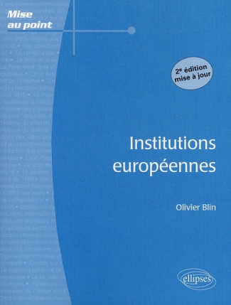 Institutions européennes. 2e édition