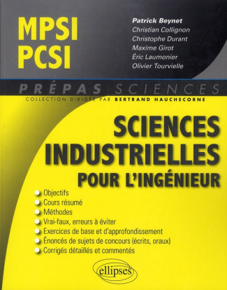 Sciences industrielles pour l'ingénieur MPSI-PCSI