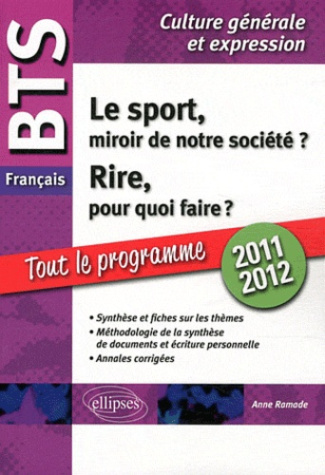 BTS français, épreuve de culture générale et expression 2010-2011. Le sport, miroir de notre société