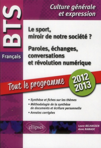 BTS Français, le sport, miroir de notre société ? Paroles, échanges, conversations et révolution num