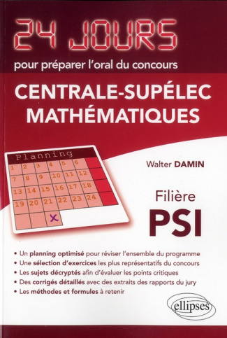 Mathématiques concours Centrale-Supélec filière PSI
