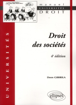 Droit des sociétés. 4e édition