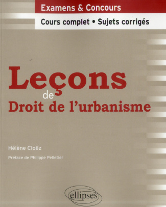 Leçons de droit de l'urbanisme
