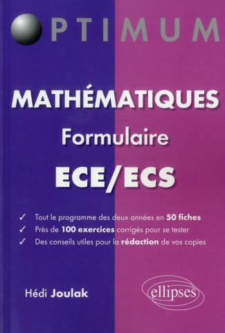 Mathématiques Formulaire ECE/ECS