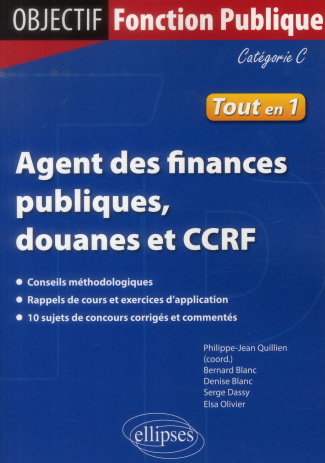 Agent des finances publiques, douanes et CCRF. Catégorie C