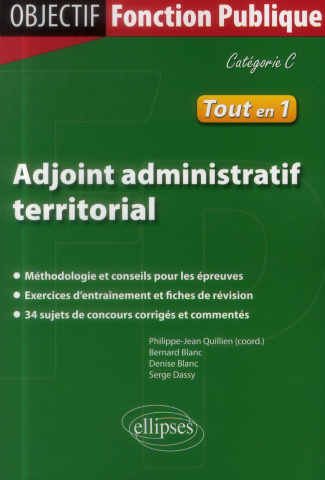 Adjoint administratif territorial de 1re classe. Catégorie C