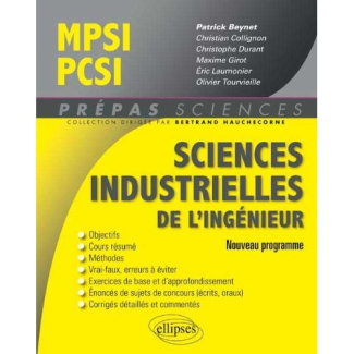 Sciences industrielles de l'ingénieur MPSCI-PCSI