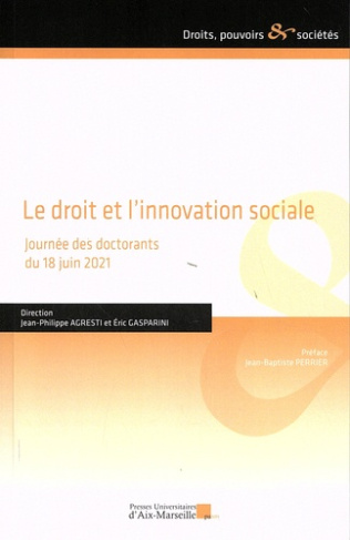 Le droit et l'innovation sociale. Journée des doctorants du 18 juin 2021