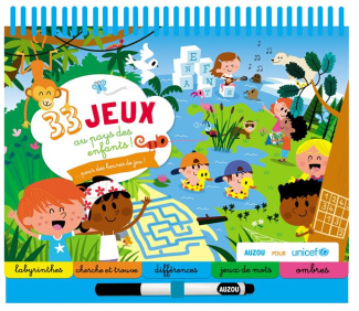 33 jeux au pays des enfants. Avec un feutre effaçable