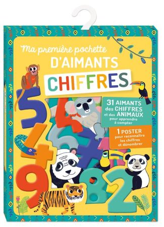 Ma première pochette d'aimants Chiffres. Avec 31 aimants et 1 poster