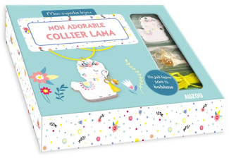 Mon adorable collier lama. Le livre pour réaliser le bijou avec 1 pendentif lama, 1 cordon jaune néo