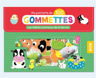 Ma pochette de 100 gommettes. Les bébés animaux