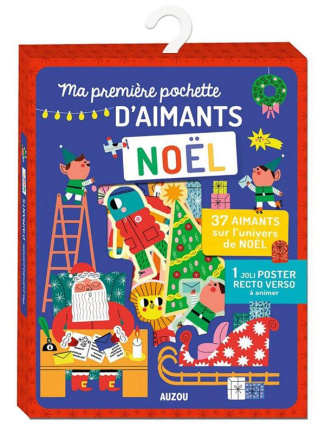 Ma première pochette d'aimants Noël. Avec 37 aimants et 1 poster recto-verso