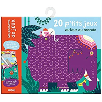 20 p'tits jeux autour du monde. 5 labyrinthes, 5 cherche et trouve, 5 points à relier, 5 mots mêlés.