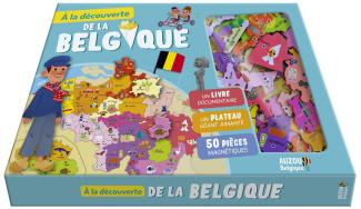 A la découverte de la Belgique. Un livre documentaire, un plateau géant aimanté, 50 pièces magnétiqu