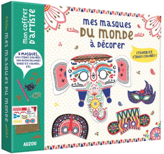 MON COFFRET D'ARTISTE - MES MASQUES DU MONDE A DECORER
