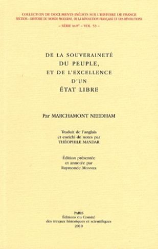 De la souveraineté du peuple et de l'excellence d'un Etat libre