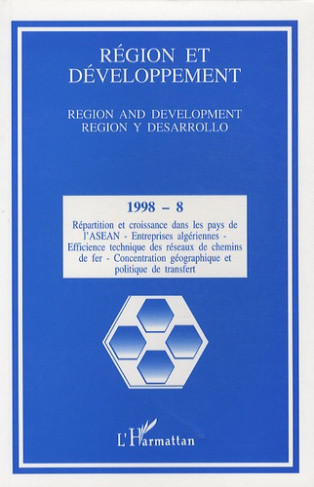 Région et Développement N° 8-1998 : Répartition et croissance dans les pays de l'ASEAN