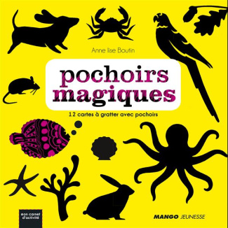 Pochoirs magiques. Avec 9 cartes à gratter et 80 pochoirs