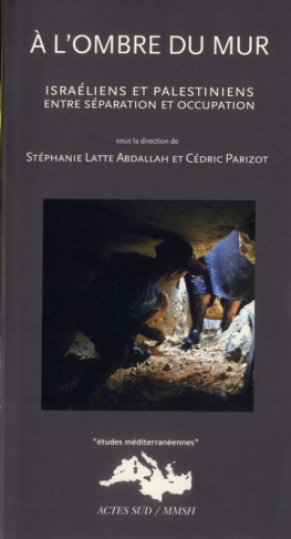 A l'ombre du mur. Israéliens et Palestiniens entre séparation et occupation