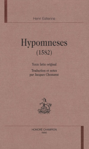 HYPOMNESES (1582). TEXTE LATIN ORIGINAL.