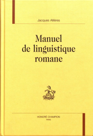 MANUEL DE LINGUISTIQUE ROMANE.