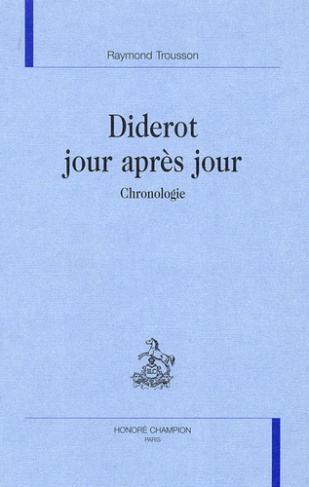 DIDEROT JOUR APRES JOUR. CHRONOLOGIE.