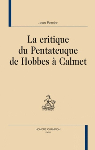 LE CRITIQUE DU PENTATEUQUE DE HOBBES A CALMET