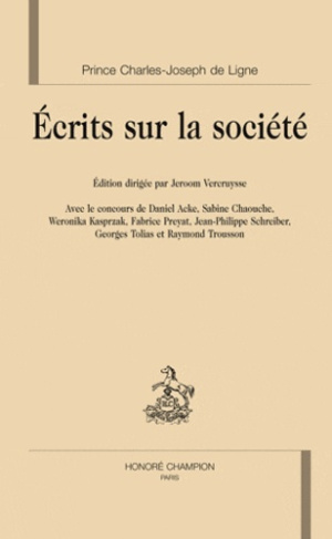 ECRITS SUR LA SOCIETE