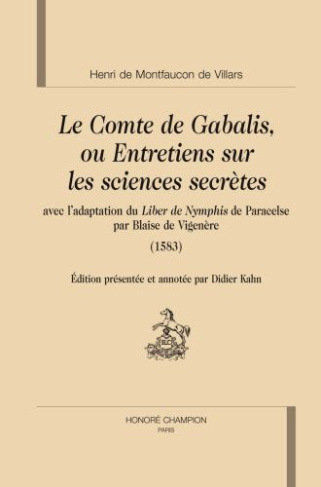 LE COMTE DE GABALIS OU ENTRETIENS SUR LES SCIENCES SECRETES