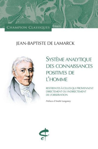 Système analytique des connaissances positives de l'homme. Restrientes à celles qui proviennent dire