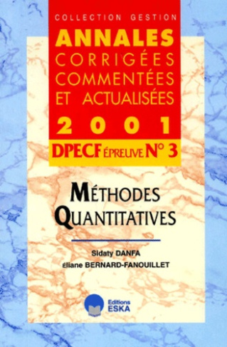 DPECF N° 3 Méthodes quantitatives. Annales 2001