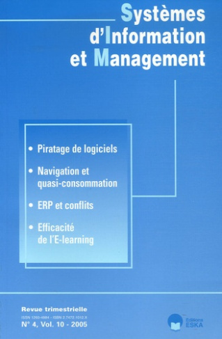 Systèmes d'Information et Management Volume 10 N° 4/2005