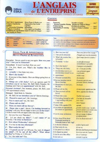 L'anglais de l'entreprise. Réunion, logistique, informatique, conseils externes