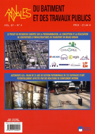 Annales du bâtiment et des travaux publics Volume 67 N° 4, Novembre 2015