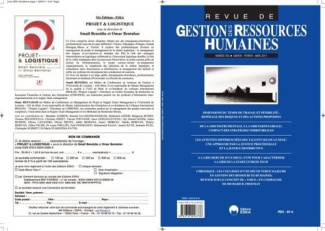 Revue de Gestion des Ressources Humaines N° 103, janvier-février-mars 2017